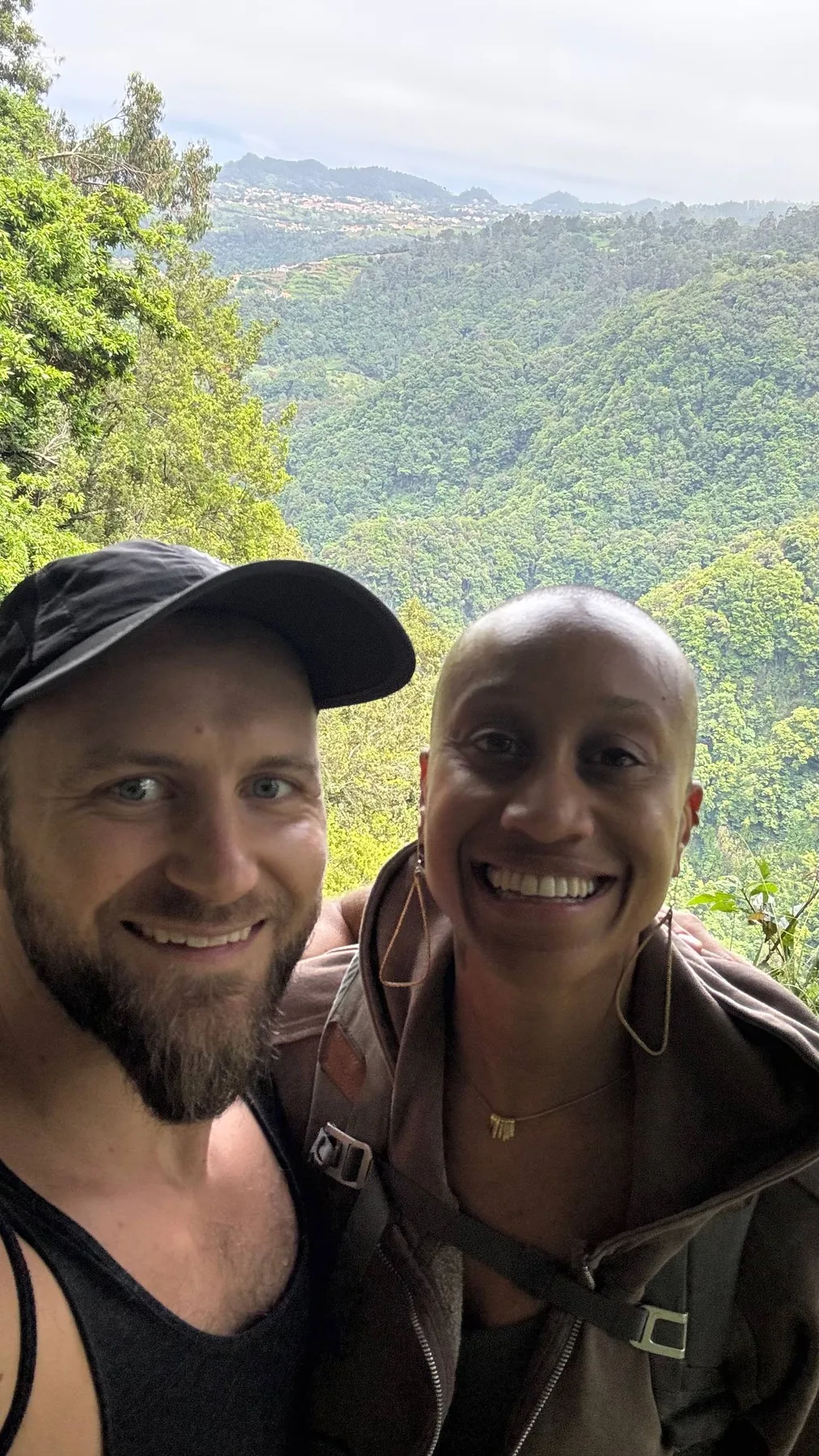 Diara and Jan together in the mountains
